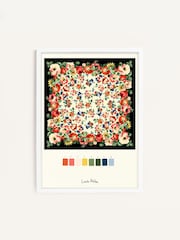 Laura Ashley Red Garden Floral White Large Frame - Image 2 of 4