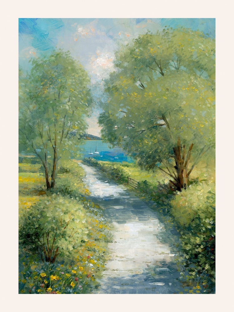 Laura Ashley Green Country Lane Wood Medium Frame - Image 4 of 4