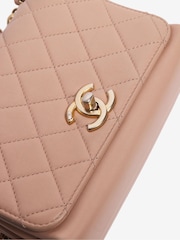 Sign of the Times Pink Chanel Pearl Chain Mini Flap Bag - Image 3 of 7