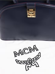 Sign of the Times Blue MCM Anna Leather 2Way Bag - Image 5 of 8