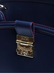 Sign of the Times Blue MCM Anna Leather 2Way Bag - Image 6 of 8