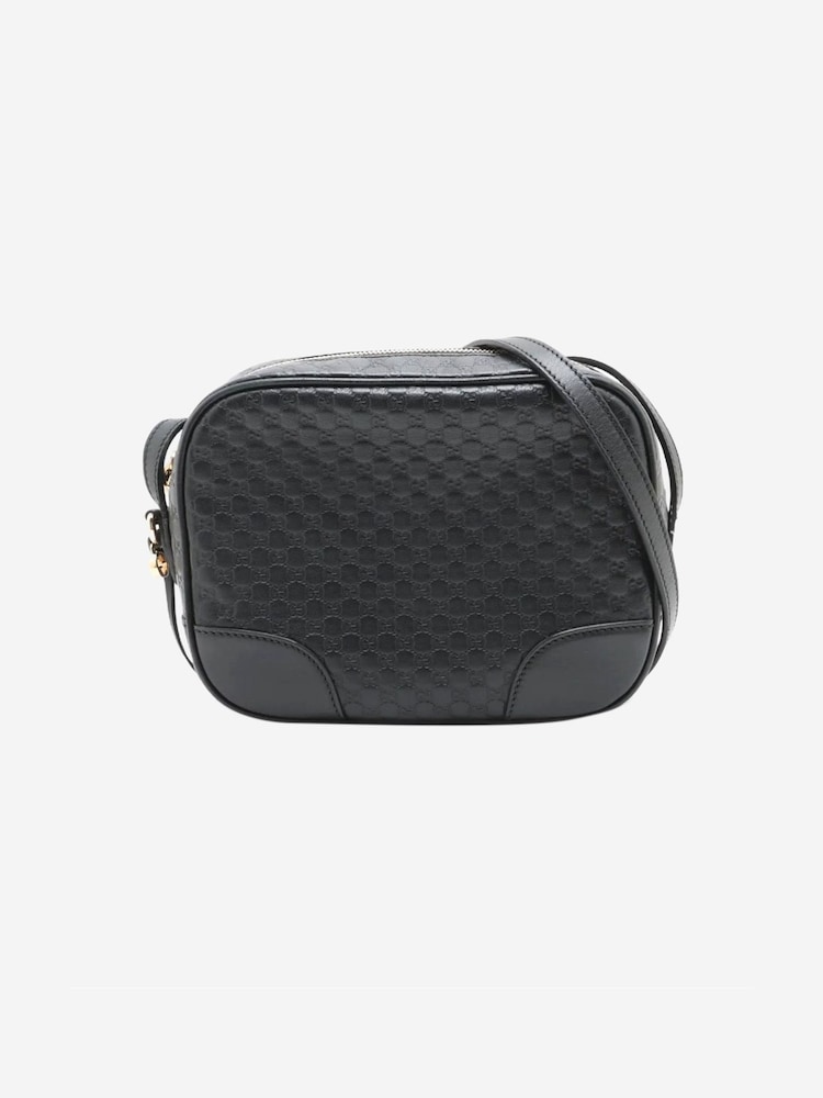 Sign of the Times Gucci Micro Guccissima Leather Cross-Body Black Bag - Image 2 of 10