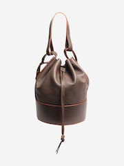 Sign of the Times Loewe Leather Bucket Brown Bag - Image 2 of 4