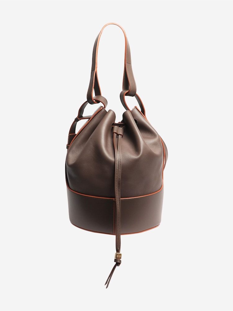 Sign of the Times Loewe Leather Bucket Brown Bag - Image 2 of 4