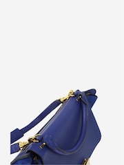 Sign of the Times Blue Celine Trapeze Leather Shoulder Bag - Image 6 of 10