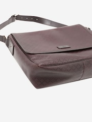 Sign of the Times Gucci Diamante Leather Messenger Brown Bag - Image 8 of 10