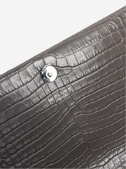 Sign of the Times Grey Saint Laurent Croc-Embossed Kate Tassel Bag - Image 7 of 8
