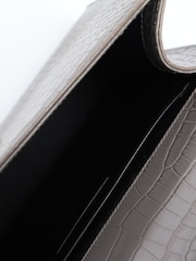 Sign of the Times Grey Saint Laurent Croc-Embossed Kate Tassel Bag - Image 8 of 8