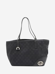 Sign of the Times Gucci GG Canvas And Leather Black Tote Bag - Image 1 of 9