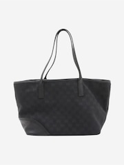 Sign of the Times Gucci GG Canvas And Leather Black Tote Bag - Image 2 of 9