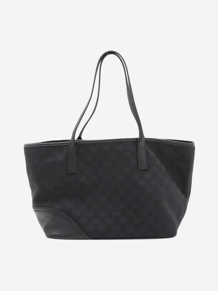 Sign of the Times Gucci GG Canvas And Leather Black Tote Bag - Image 2 of 9