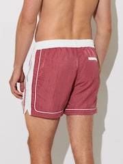 Reiss Pomegranate Breeze Piped Drawstring Swim Shorts - Image 4 of 5
