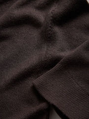 The Set Soft Knit T-Shirt and Trouser Co-Ord Set Chocolate Brown - Image 10 of 10