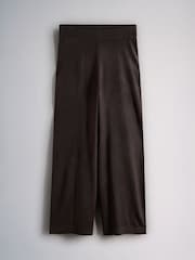 The Set Soft Knit T-Shirt and Trouser Co-Ord Set Chocolate Brown - Image 8 of 10