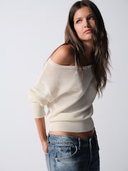 The Set 3 Pack Sheer Slash Neck Jumpers Cream/Camel/Chocolate Brown - Image 1 of 13