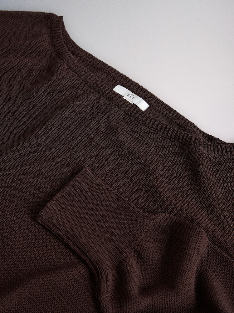 The Set 3 Pack Sheer Knitted Vests Cream/Camel/Chocolate Brown - Image 9 of 9 The Set 3 Pack Sheer Knitted Vests Cream/Camel/Chocolate Brown - Image 9 of 9