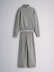 Sivi Marl - The Set Jumper and Joggers Co-Ord Set With Side Stripe Tipping - Slika 1 od 5