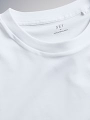 The Set Single Supima Cotton T-Shirt White - Image 3 of 3