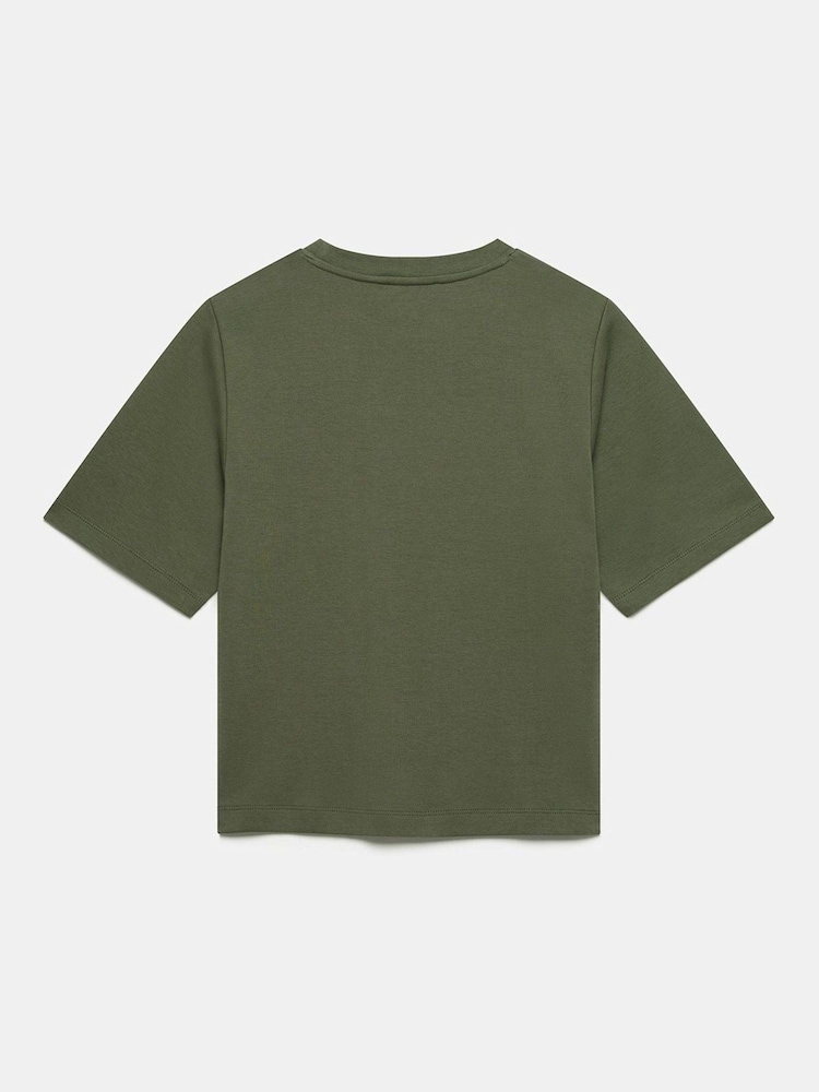 Mint Velvet Green Ultimate Cotton T-Shirt - Image 4 of 4
