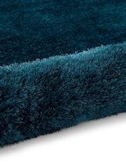Think Rugs Dark Green Lux Shaggy Plain Shaggy Rug - Image 6 of 6