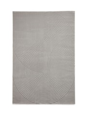Think Rugs Grey Flores 1924 Modern Rug - Image 3 of 6