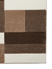 Think Rugs Beige Matrix MT61 Modern Geometric Rug - Image 4 of 6