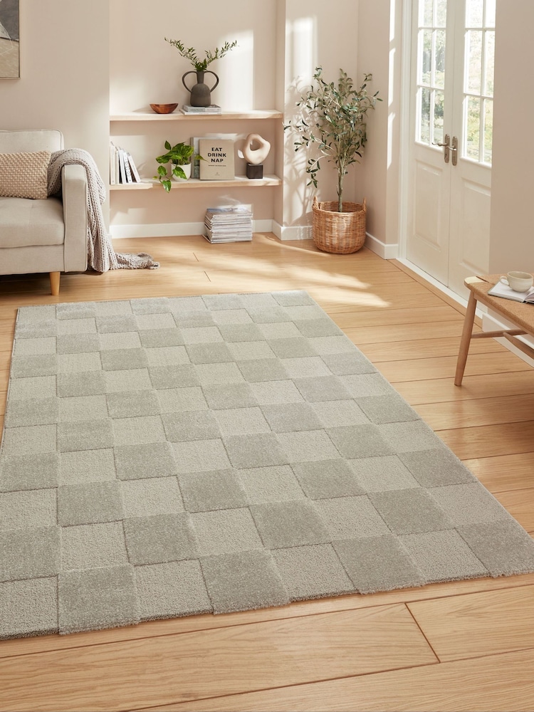 Think Rugs Silver Elio 69924 Modern Geometric Rug - Image 1 of 6 Think Rugs Silver Elio 69924 Modern Geometric Rug - Image 1 of 6