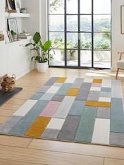 Think Rugs Multi Matrix E7918 Modern Geometric Rug - Image 1 of 6
