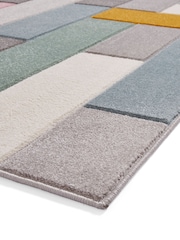 Think Rugs Multi Matrix E7918 Modern Geometric Rug - Image 5 of 6