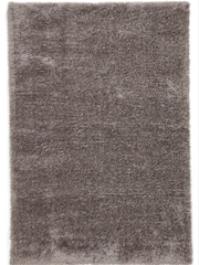 Think Rugs Charcoal Lux Shaggy Plain Shaggy Rug - Image 3 of 6