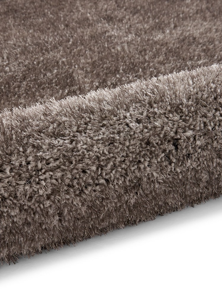 Think Rugs Charcoal Lux Shaggy Plain Shaggy Rug - Image 6 of 6