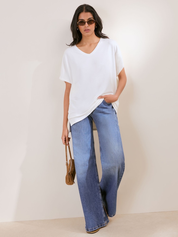 Friends Like These Ivory Short Sleeve Tunic - Image 2 of 5