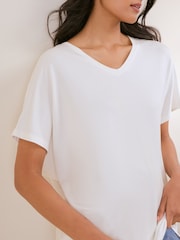 Friends Like These Ivory Short Sleeve Tunic - Image 4 of 5
