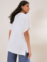 Friends Like These Ivory Short Sleeve Tunic - Image 5 of 5