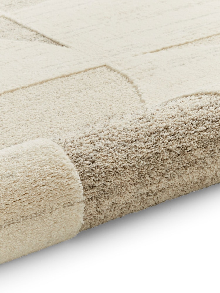Think Rugs Beige Elio 66747 Modern Abstract Rug - Image 6 of 6