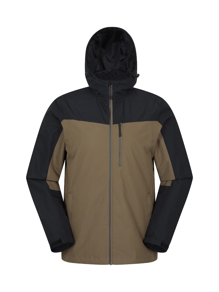 Mountain Warehouse Green Brisk Extreme Mens Waterproof Jacket - Image 1 of 1 Mountain Warehouse Green Brisk Extreme Mens Waterproof Jacket - Image 1 of 1