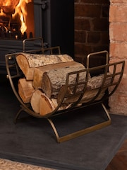 Snug Brass Folding Log Holder - Image 2 of 6