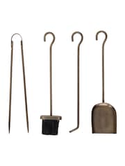 Snug Brass Cedar Fireside Companion Set - Image 4 of 6