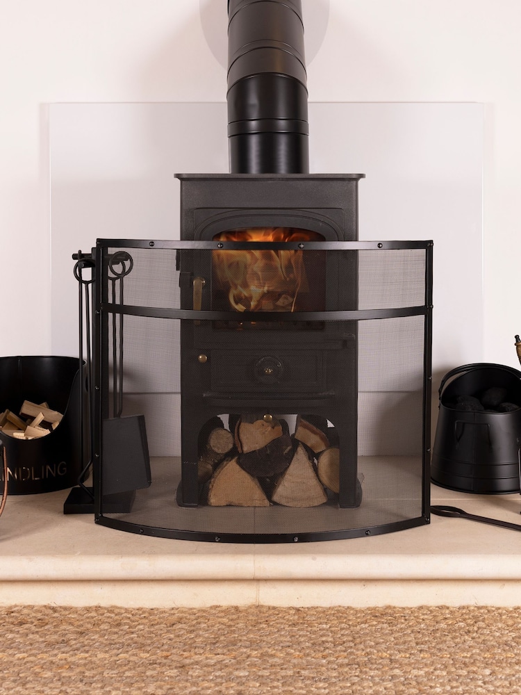 Snug Black Hornbeam Fireguard - Image 1 of 6 Snug Black Hornbeam Fireguard - Image 1 of 6