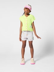 Billieblush Knitted Sleevless Yellow Cardigan With Logo - Image 2 of 5