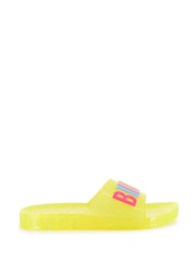Billieblush Logo Slide Yellow Sandals - Image 1 of 9