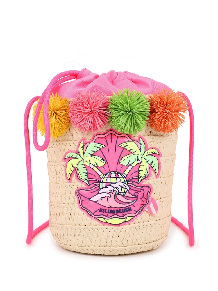 Billieblush Pink Handbag With Pom Pom Detail - Image 1 of 5