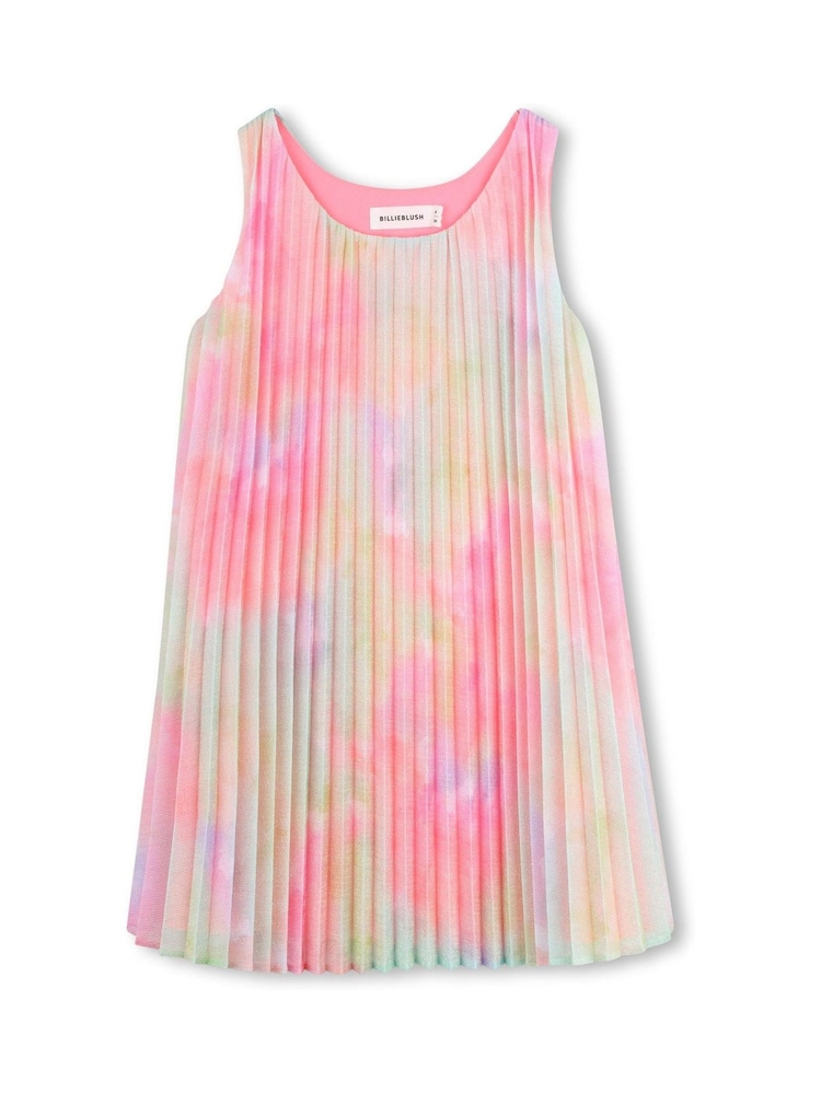 Billieblush Multicolour Pleated Pink Dress - Image 1 of 3