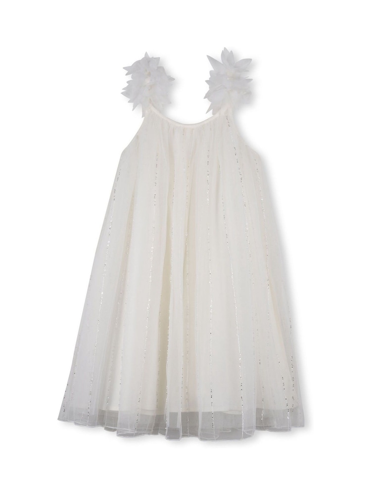 Billieblush Tulle Strappy Occasion White Dress - Image 1 of 4