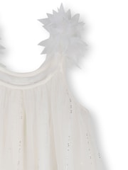 Billieblush Tulle Strappy Occasion White Dress - Image 3 of 4