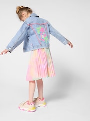 Billieblush Multicolour Pleated Pink Skirt With Logo Waistband - Image 2 of 5