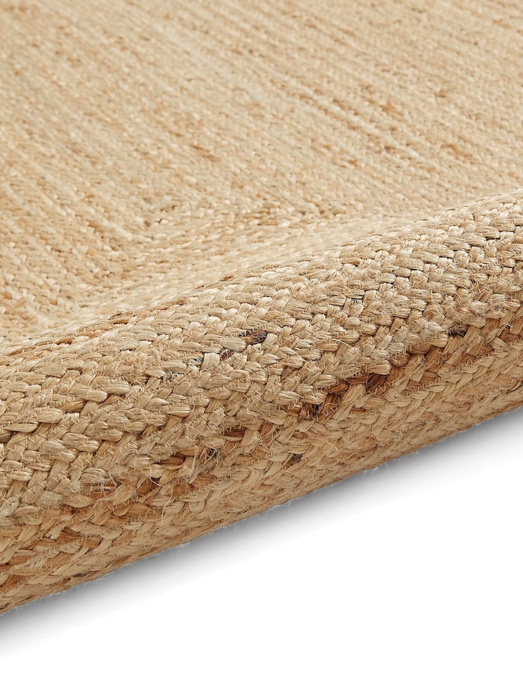 Think Rugs Natural Savannah Jute Scallop Natural Rug - Image 6 of 6