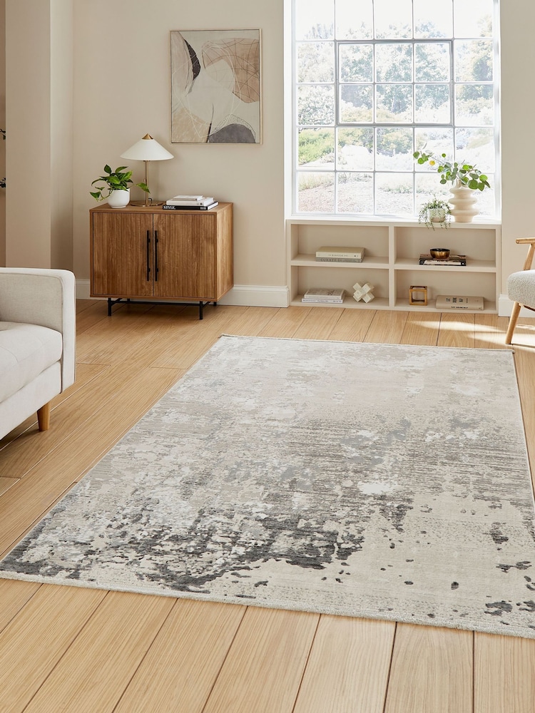 Think Rugs Grey Mirage MR93 Modern Abstract Rug - Image 1 of 6 Think Rugs Grey Mirage MR93 Modern Abstract Rug - Image 1 of 6