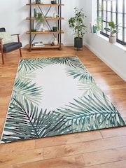 Think Rugs Light Beige Miami 19435 Botanical Outdoor Rug - Image 2 of 6