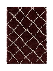 Think Rugs Red Scandi Berber Rug - Image 2 of 4